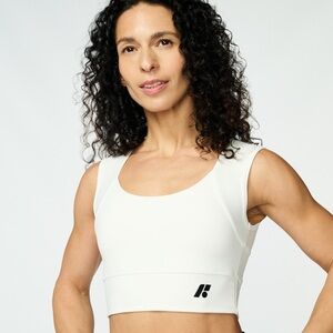 Sleek White Sports Bra